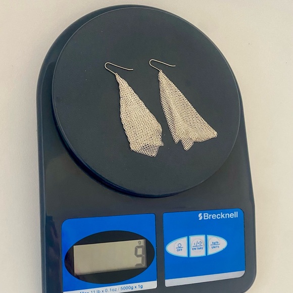 Tiffany & Co. Elsa Peretti Silver Mesh Scarf Necklace with Matching Earrings - Picture 15 of 16